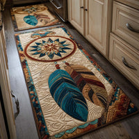Feather Dreamer Kitchen Rug Set