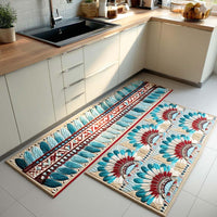 Feathered Crown Kitchen Rug Set