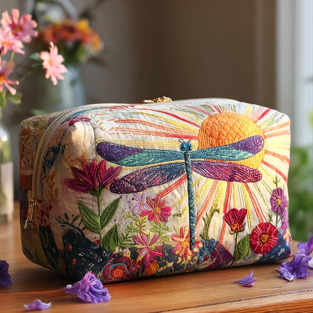 Flight Of Grace Quilted Cosmetic Bag
