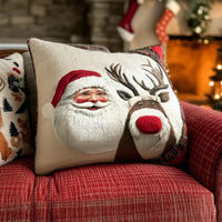 Frosty Vigil Quilted Cushion Cover