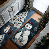 Frosty Bliss Kitchen Rug Set