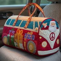 Quilted Christmas Van Duffle Bag