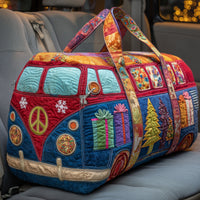 Quilted Christmas Van Duffle Bag