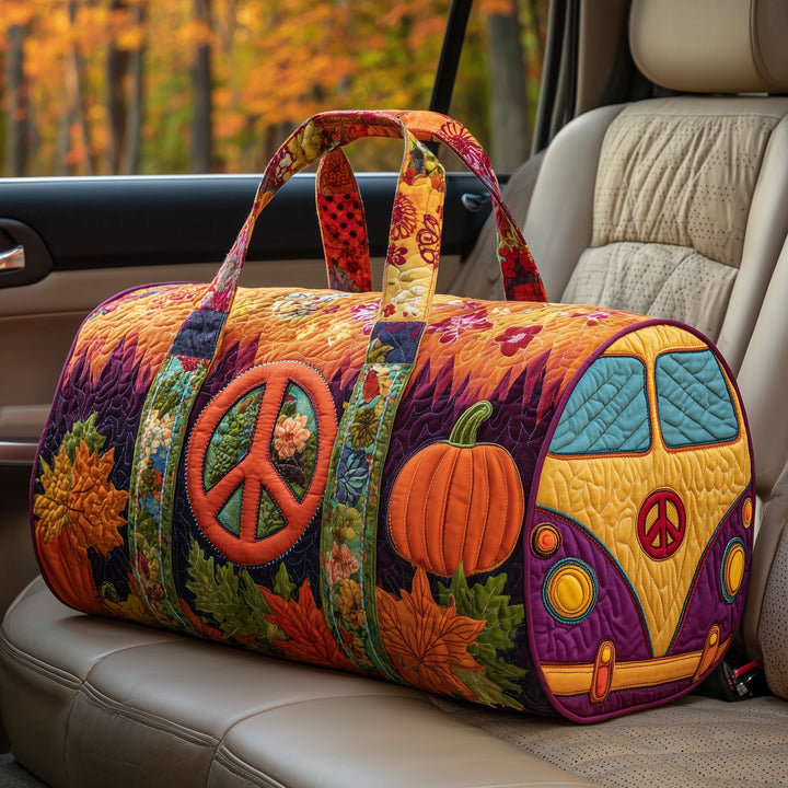 Autumn-Inspired Quilted Duffle Bag