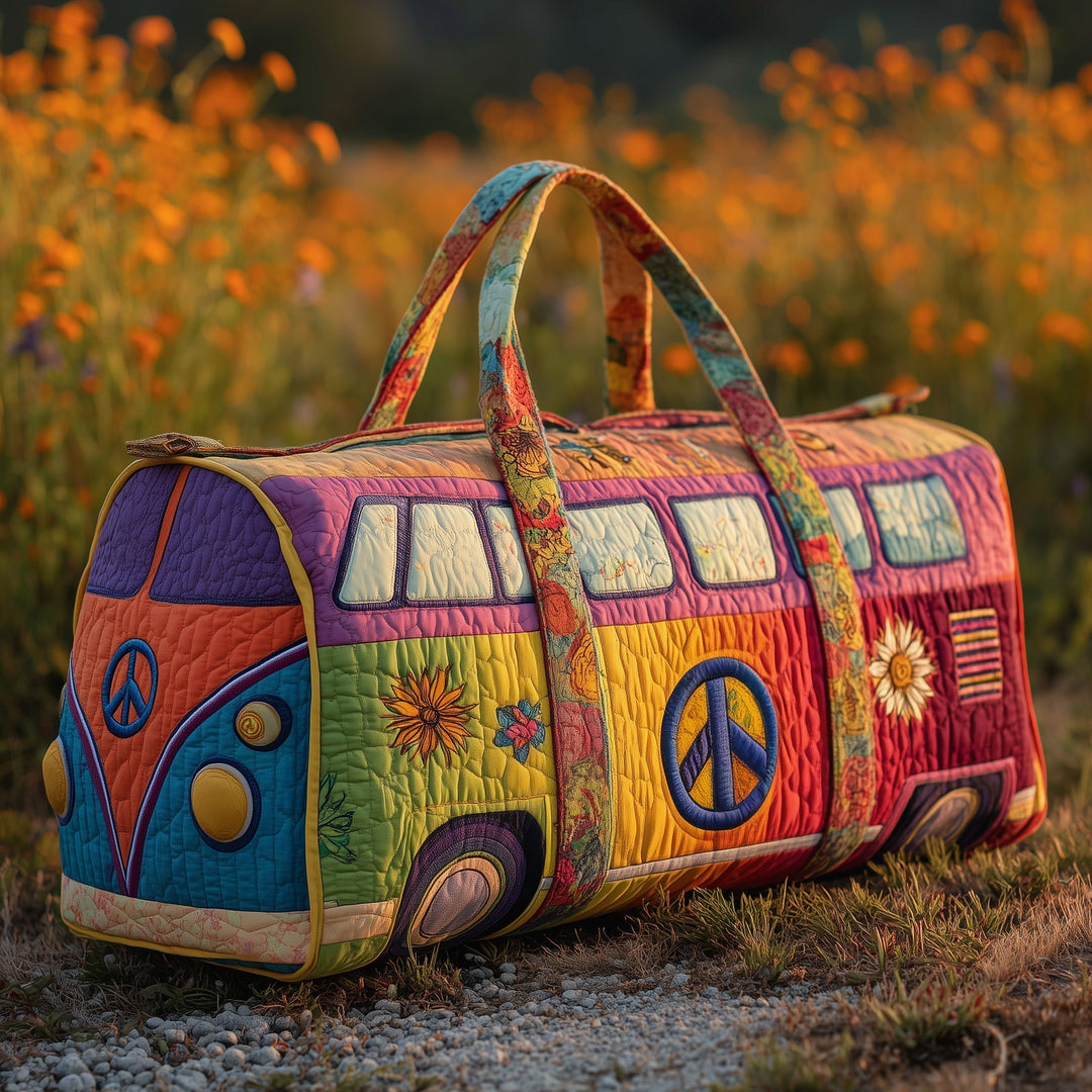Hippie Van Quilted Duffle Bag