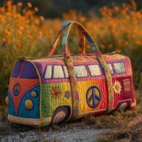 Hippie Van Quilted Duffle Bag