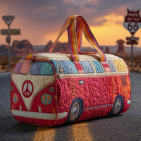 Hippie Van Quilted Duffle Bag