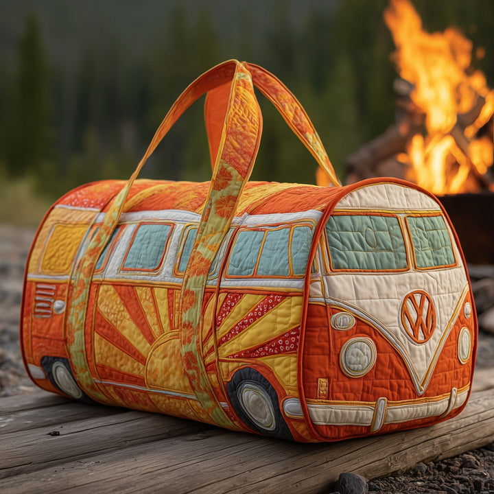 Hippie Van Quilted Duffle Bag
