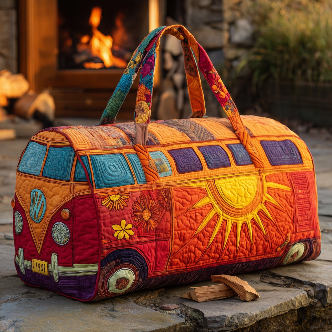 Hippie Van Quilted Duffle Bag
