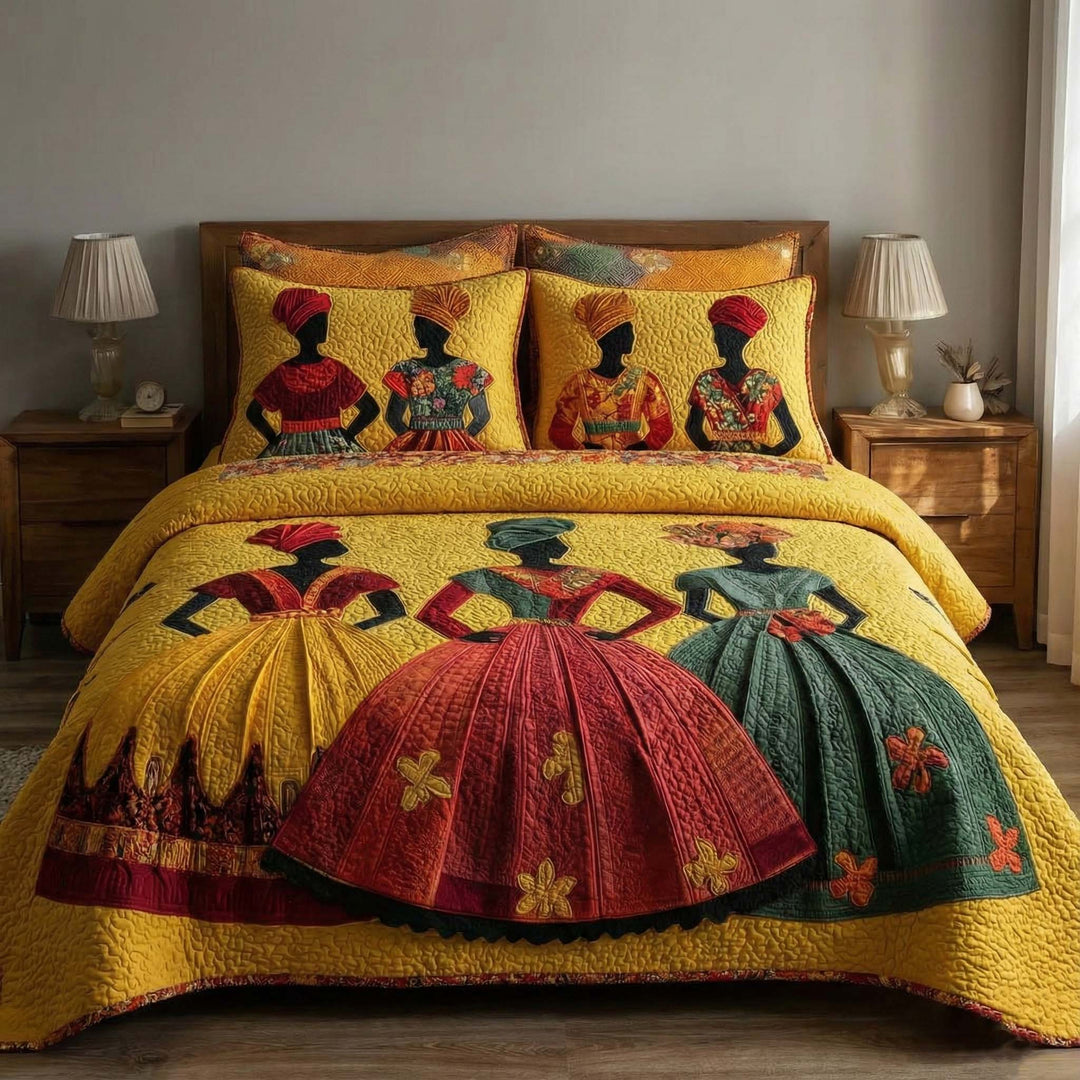 Soulbound Roots Quilted Bedding Set