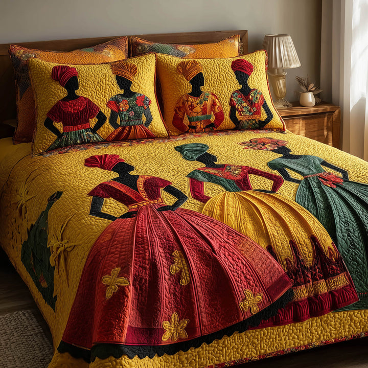 Soulbound Roots Quilted Bedding Set