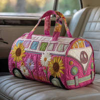 Hippie Van Quilted Travel Duffle Bag