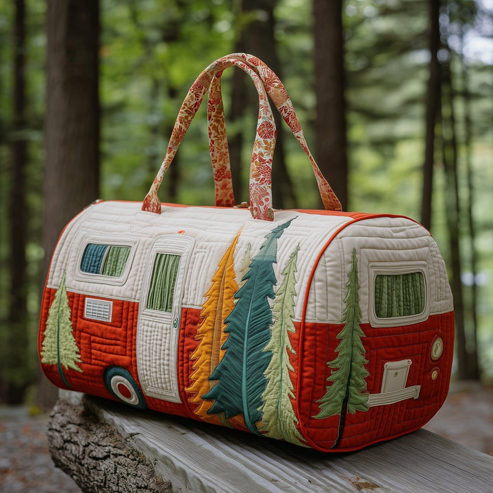 Camping Trailer Quilted Duffle Bag