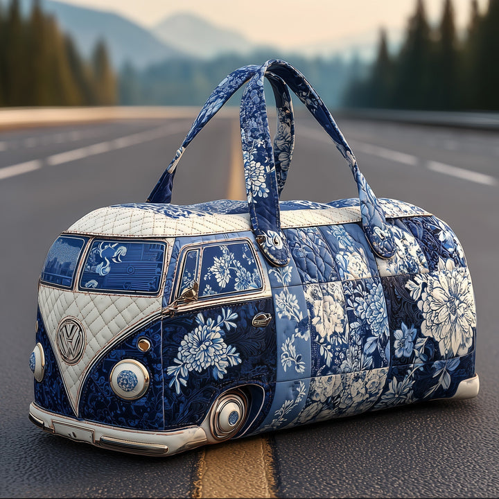 Indigo Quilted Duffle Bag