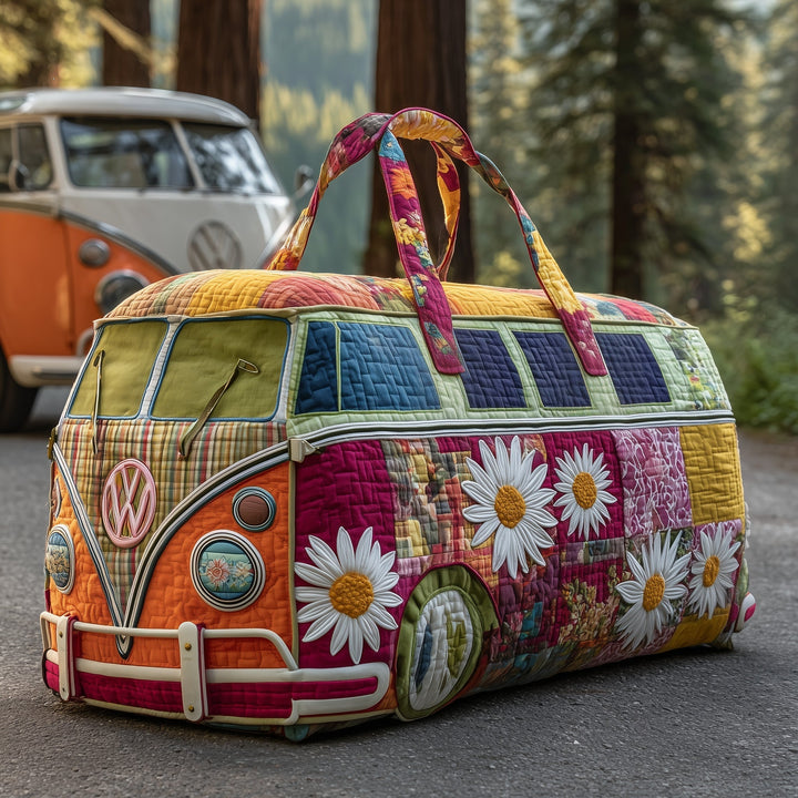 Blossom Path Quilted Duffle Bag