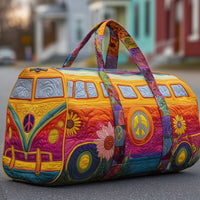 Hippie Van Quilted Travel Duffle Bag