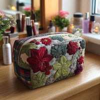 Garden Song Quilted Cosmetic Bag