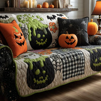Hauntingly Beautiful Ghostly Potions Quilted Sofa Cover