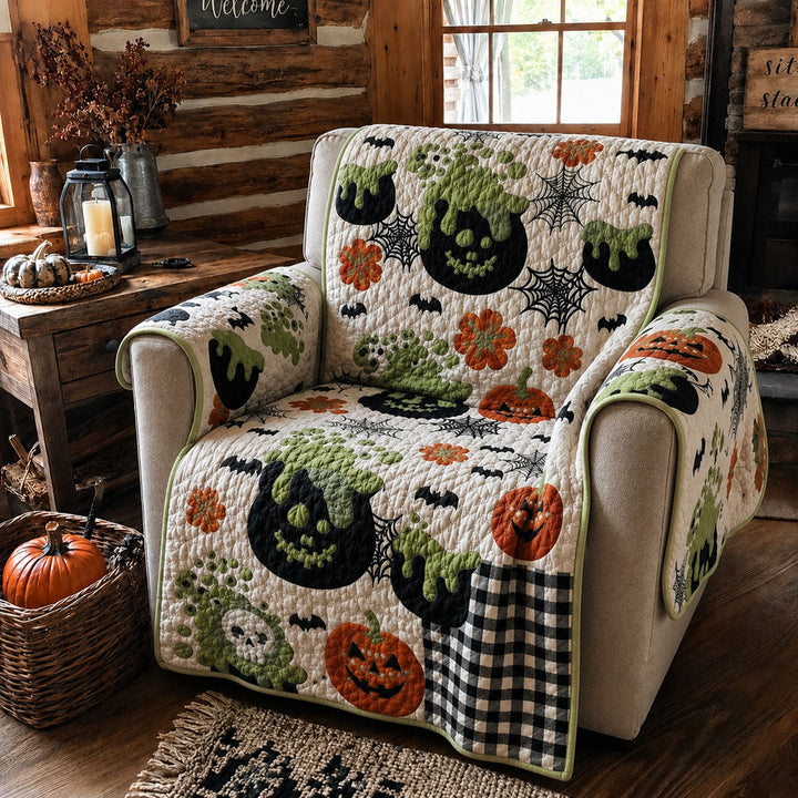 Hauntingly Beautiful Ghostly Potions Quilted Sofa Cover