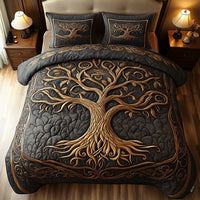 Tree Of Life Quilted Bedding Set