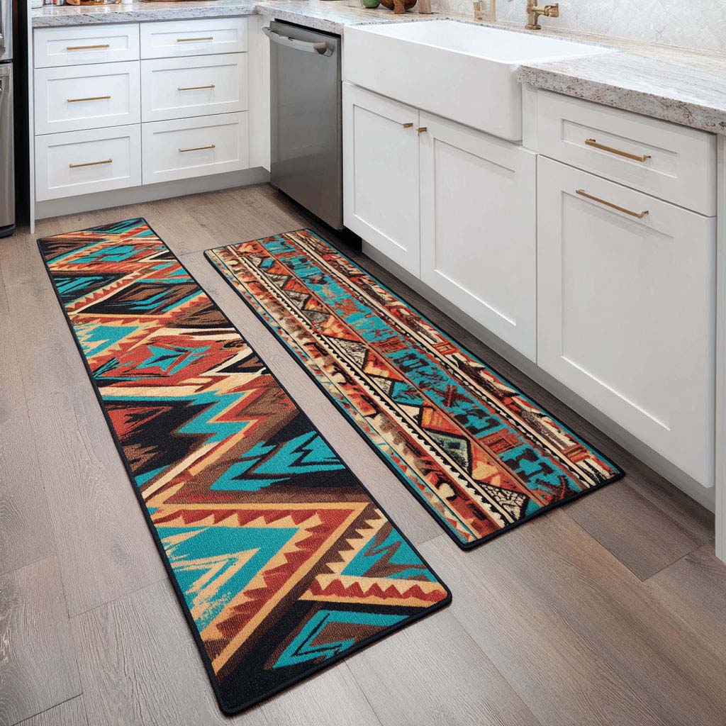 Golden Trail Kitchen Rug Set