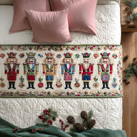 For Holiday March Quilted Bed Runner