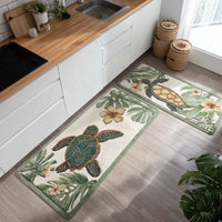 Hula Shell Kitchen Rug Set
