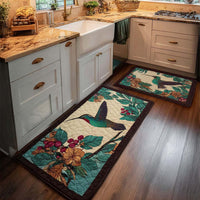 Harmony Hummingbird Kitchen Rug Set
