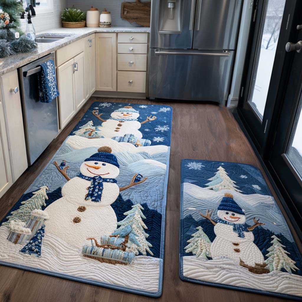 Icy Delight Kitchen Rug Set