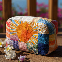 Lazy Sun Quilted Cosmetic Bag