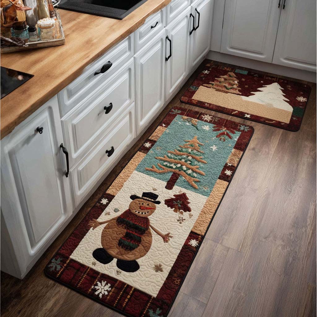 Enchanting Frost Kitchen Rug Set