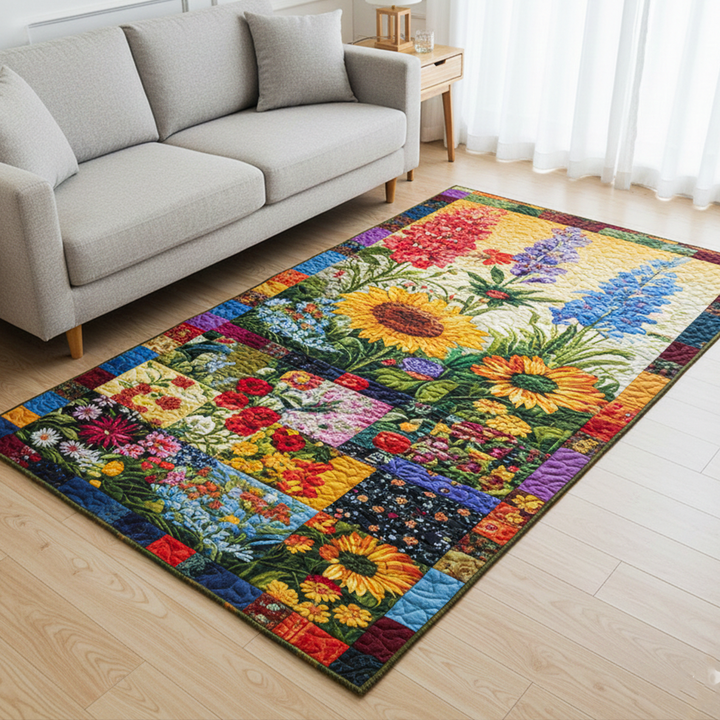 Meadow Light Quilted Area Rug