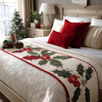 Festive Glow Quilted Bed Runner