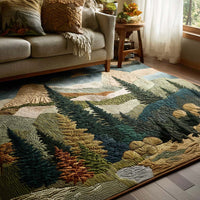 Mountain Pines Quilted Area Rug