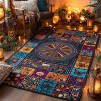 Mystic Hearth Quilted Area Rug