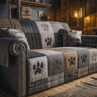 Nightfall Paws Quilted Sofa Cover