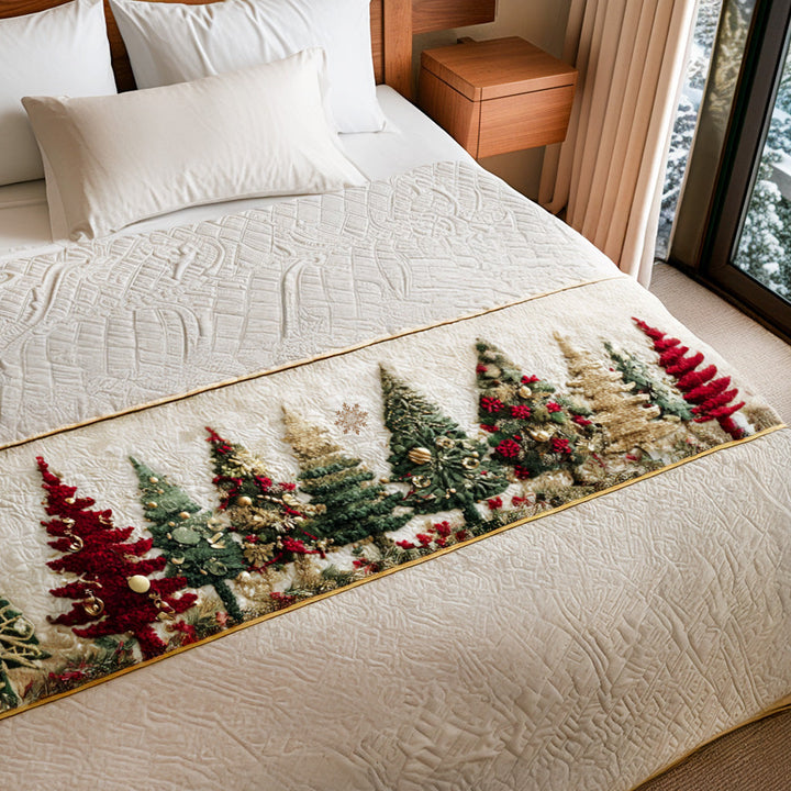 Noel Forest Quilted Bed Runner