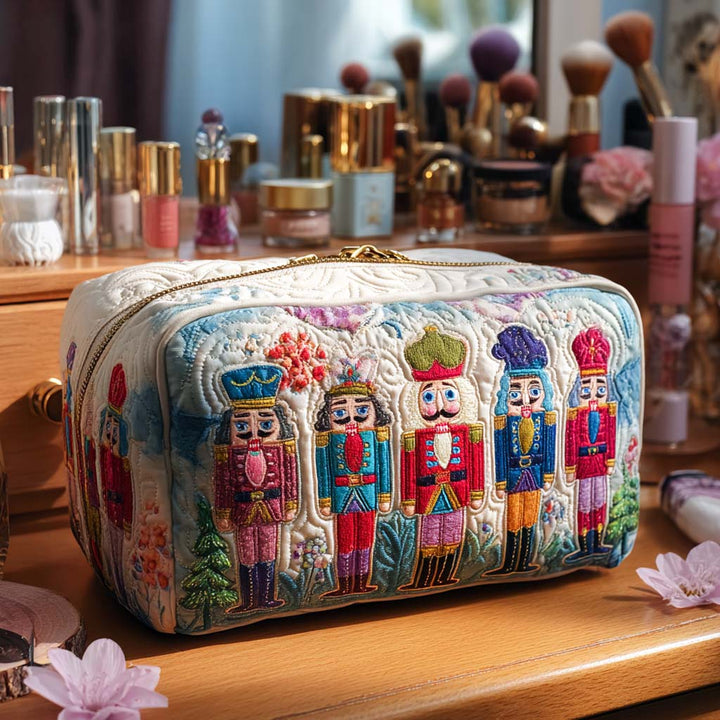 Nutcracker Treasure Quilted Cosmetic Bag