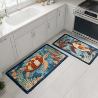Ocean Drift Kitchen Rug Set