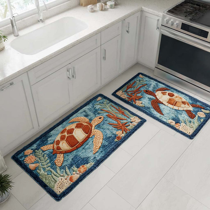 Ocean Drift Kitchen Rug Set