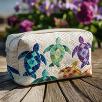 Ocean Drift Quilted Cosmetic Bag