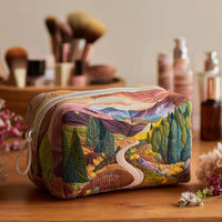 Peaceful Valley Quilted Cosmetic Bag