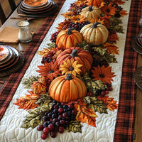 PumpkinParadeQuiltedTableRunnerNCU0DV7111 Quilted Table Runner