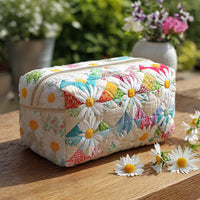 Pure Meadow Quilted Cosmetic Bag