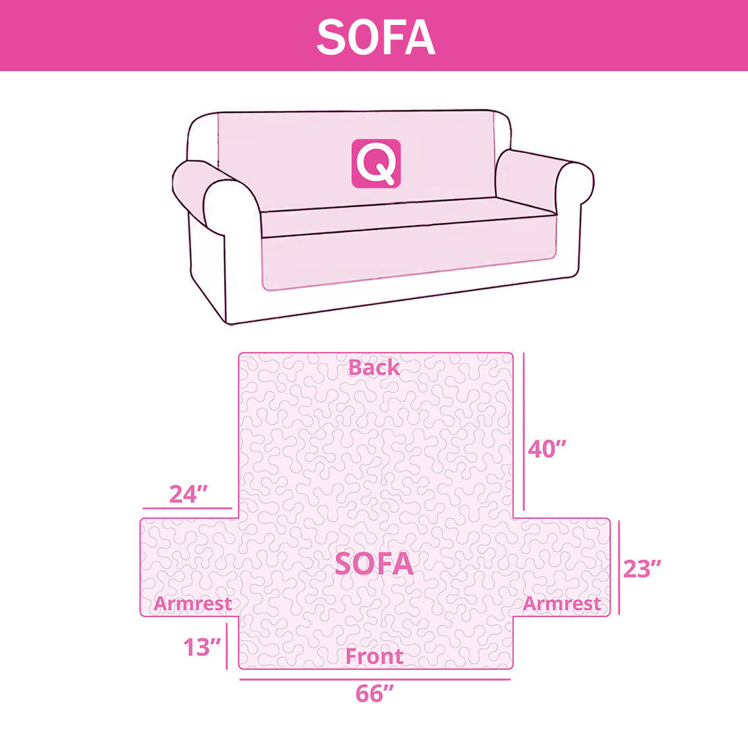 Witching Village Quilted Sofa Cover
