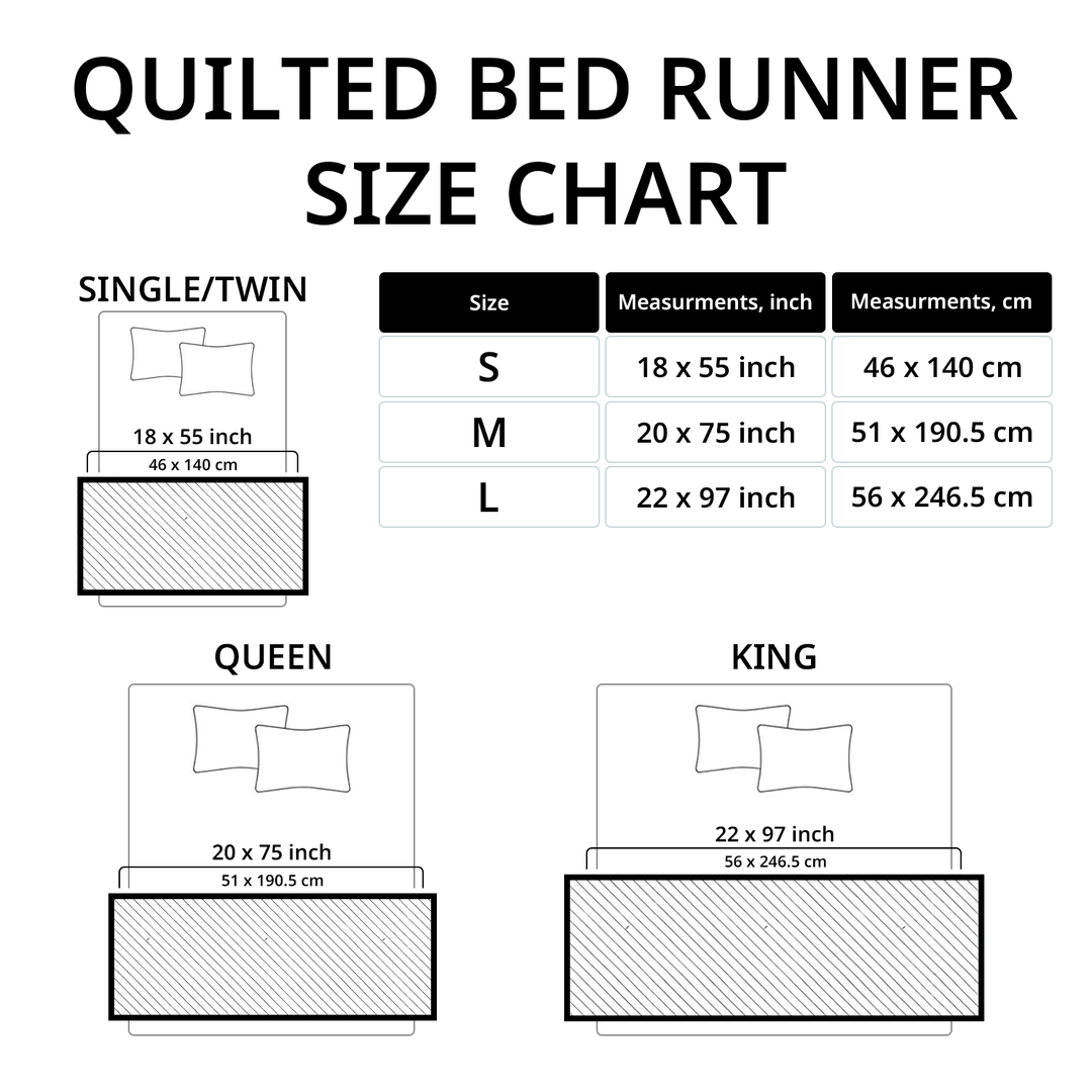 Silent Night Sparkle Quilted Bed Runner