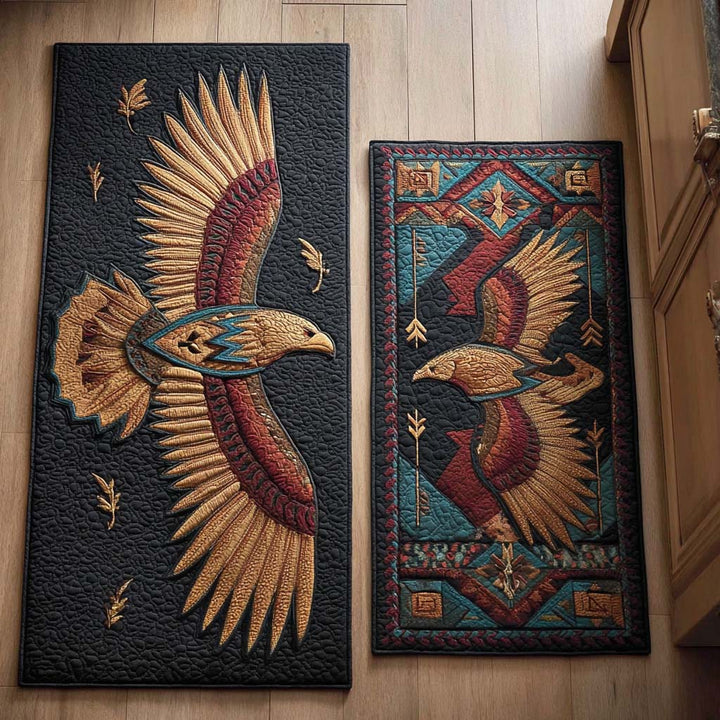 Rising Feather Kitchen Rug Set