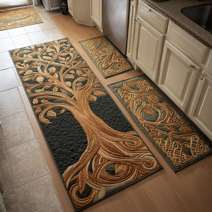Rooted Glow Kitchen Rug Set