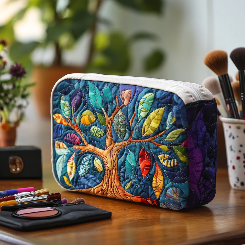 Sacred Growth Quilted Cosmetic Bag