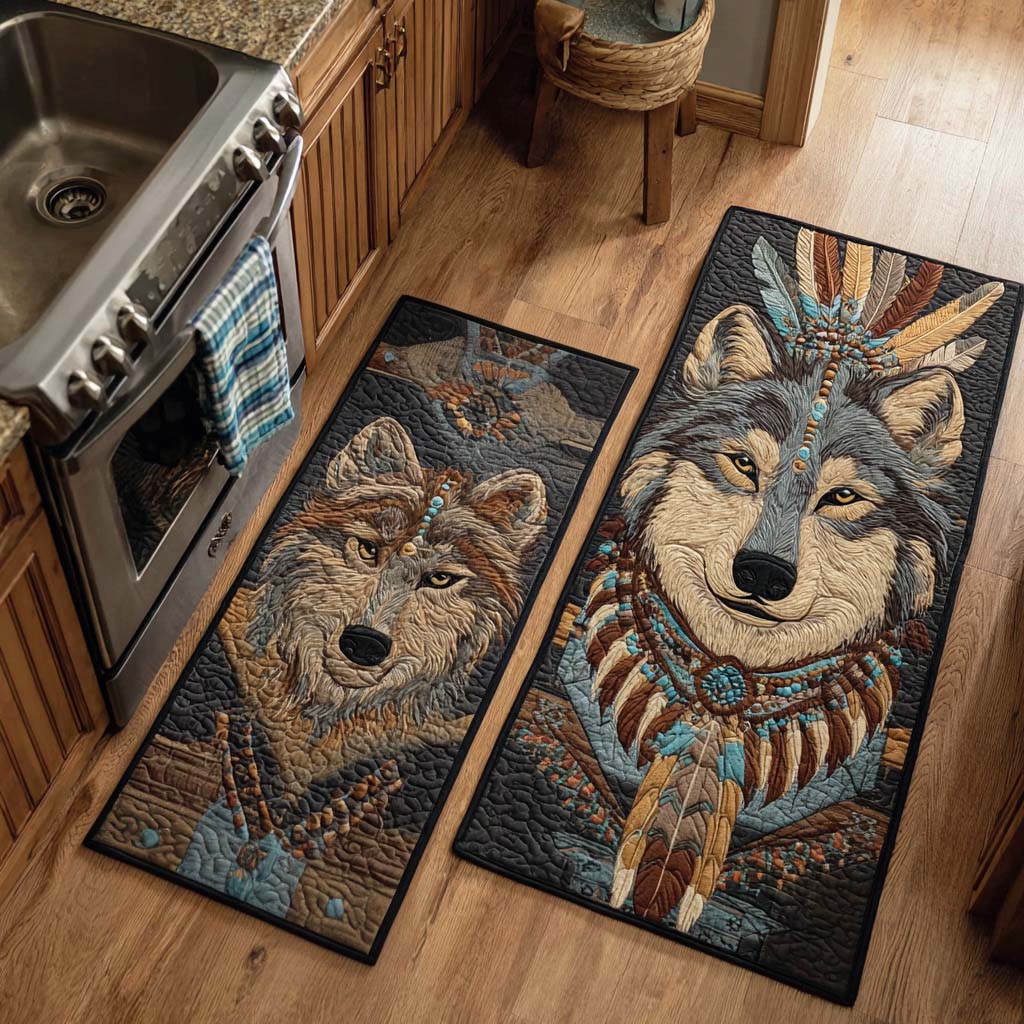 Sacred Howl Kitchen Rug Set